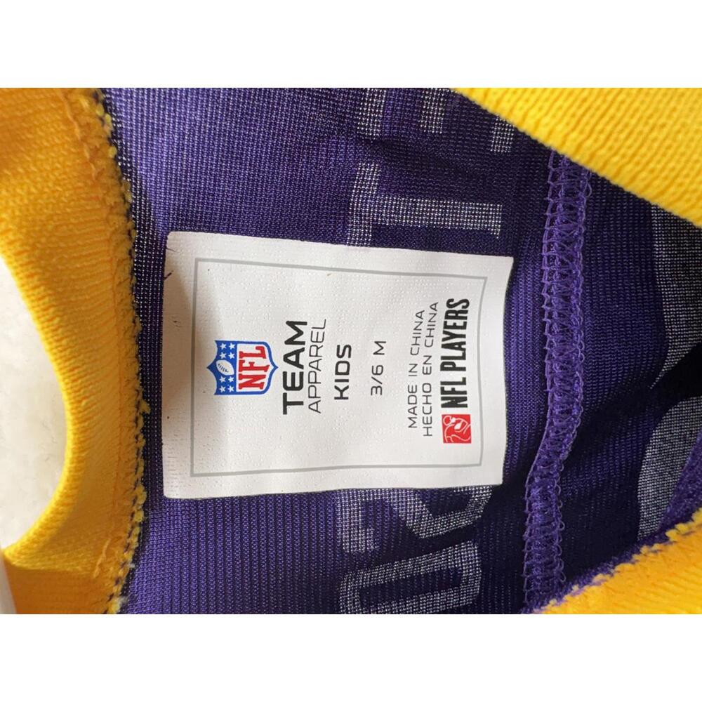 Adrian Peterson #28 Minnesota Vikings Purple Jersey Infant Baby 3-6 Month - Picture 3 of 4